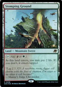 MTG Stomping Ground (258) | NM Foil | Edge of Eternities {EOE} - Image 2