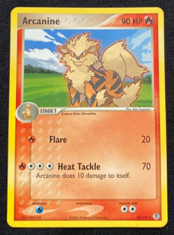 Pokemon TCG Arcanine FireRed & LeafGreen 18/112 Regular Rare LP - Image 1