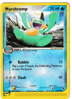 Marshtomp - 40/109 - Ruby and Sapphire - Pokemon TCG - Image 1