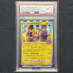 PSA 10 GEM MINT JAPANESE POKEMON 2020 KANAZAWA'S PIKACHU 144/S-P PROMO - Image 1