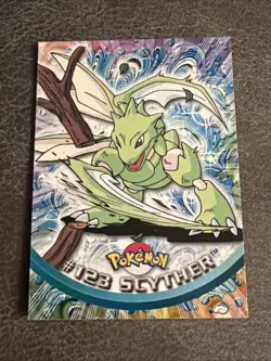 Topps Pokemon Series 3 -- Scyther #123 -- Blue Label -- Non Holo - LP - Image 1