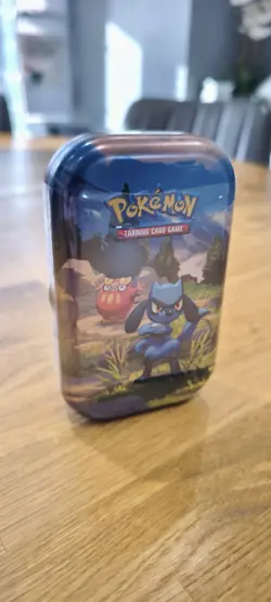 Pokemon TCG Mega Evolution Ascended Heroes Mini Tin Riolu & Darumaka Sealed - Image 1