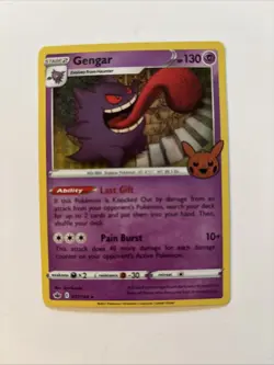 * Gengar 057/198 Pokemon Chilling Reign Line Holo Stamped Variant NM B - Image 1