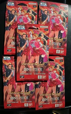 One Piece EB03 Heroines Sleeved "Extra Booster" Pack *Lot of 5* Sealed English - Image 1