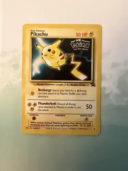 Vintage Pokemon Card Pikachu (Movie Promo) 04/53 Wotc Promo Regular - Image 1