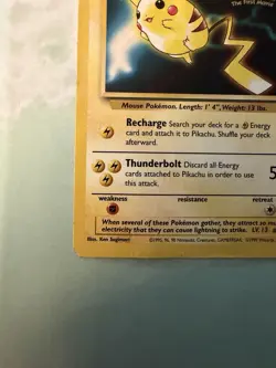 Vintage Pokemon Card Pikachu (Movie Promo) 04/53 Wotc Promo Regular - Image 5