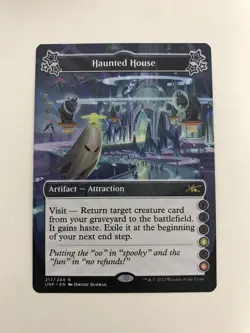 Haunted House Extended Borderless MTG Magic the Gathering Card NM Near Mint UNF - Image 1