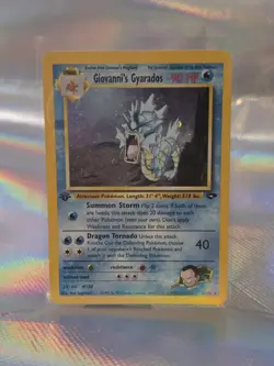Pokemon TCG Giovanni's Gyarados Gym Challenge Holo Card 5/132 1st Edition - Image 1