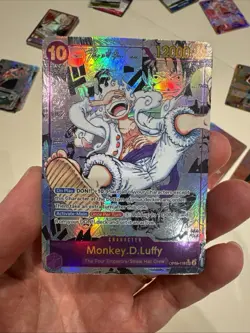 One Piece CCG Monkey.D.Luffy English Manga OP05-119 Awakening Custom Card - Image 1