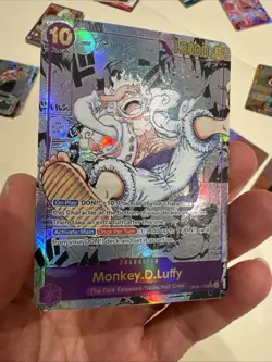 One Piece CCG Monkey.D.Luffy English Manga OP05-119 Awakening Custom Card - Image 2