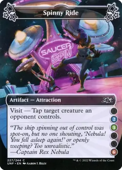 MTG #227 Spinny Ride Artifact Attraction Unfinity Near Mint Card - Image 1