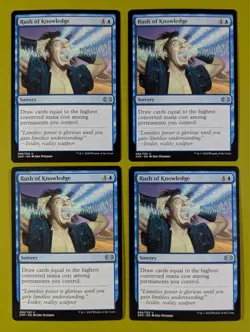 Rush of Knowledge x4 Double Masters 4x Playset Magic the Gathering MTG - Image 1