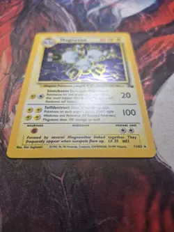 Pokemon TCG Magneton 11/62 Fossil Holo Rare Unlimited MP/HP - Image 3