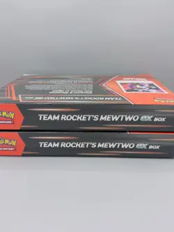 Pokemon Destined Rivals Team Rocket’s Mewtwo ex Box (Set of 2) - Image 3