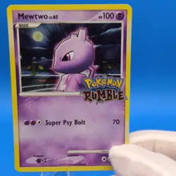 Mewtwo Lv. 65 9/16 Holo Promo Pokemon Rumble - 1 Owner See Pics - Image 1