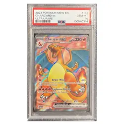 CHARIZARD EX Pokemon TCG Scarlet & Violet Holo Full Art 183/165 PSA 10 English - Image 1