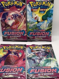 Pokemon Fusion Strike Sealed Booster Packs (X4) - Full Art Set - New & Sealed - Image 3