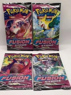 Pokemon Fusion Strike Sealed Booster Packs (X4) - Full Art Set - New & Sealed - Image 5