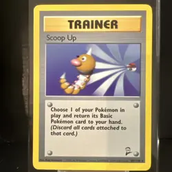 Pokemon TCG Scoop Up Base Set 2 Rare 107/130 NM - Image 1