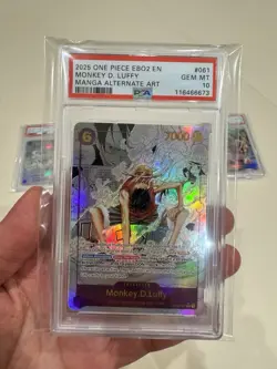 One Piece Monkey.D.Luffy English Manga EB02-061 Replica PSA 10 Style Proxy - Image 1