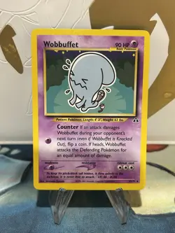 Wobbuffet 35/75 Pokemon Neo Discovery Unlimited Rare Card WOTC LP - Image 1