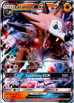 Lycanroc GX - SM14 - Pokemon Sun & Moon Promo Ultra Rare Card - Image 1