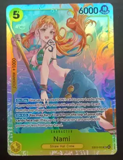 One Piece Card Game Nami EB03-053 SR Extra Heroines Edition - Image 1