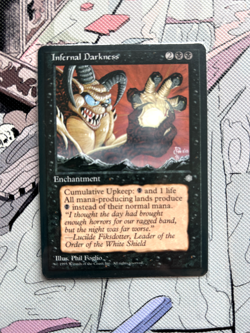 Infernal Darkness | Near Mint | Ice Age 1995 (Only Printing!) Rare | MTG Card - Image 3