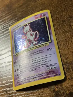 Mewtwo 10/102 Holo Base Set Pokemon Card HP - Image 2