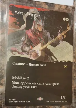 Free Shipping Voice of Victory Borderless 331 MTG TDM Tarkir Dragonstorm Rare NM - Image 1