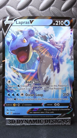 | Pokemon Lapras V Sword And Shield Base Set 049/202 Ultra Rare NM 🔥 | - Image 1
