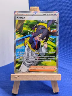 Pokemon TCG Twilight Masquerade Kieran 206/167 Full Art Holo Trainer Card - Image 1