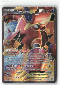 Pokemon Volcanion EX (Full Art) Ultra Rare XY - Steam Siege 107/114 - Image 1