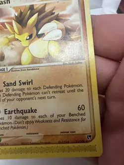 Sandslash 21/100 EX Sandstorm Regular Rare Pokemon TCG - LP - Image 5