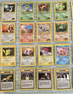 Vintage lot of 93 Pokemon Gym Heroes, see list - Image 3