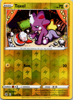 Toxel 105/264 Fusion Strike Reverse Holo Pokemon TCG NM - Image 1