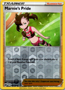 Pokemon Marnie's Pride 145/172 Brilliant Stars Reverse Holo Uncommon - Image 1