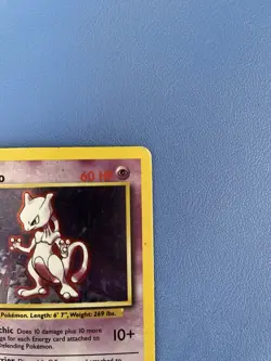 Mewtwo 10/102 Base Set Holo Rare Pokemon Card - Moderately Played - Image 4
