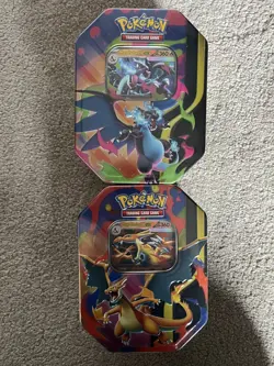 Pokemon TCG Mega Charizard X EX Tin, BRAND NEW SEALED, IN HAND - Image 2