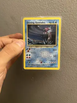 Pokemon TCG Shining Gyarados 65/64 Neo Revelation English *Damaged* 2001 - Image 1