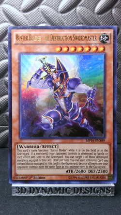 | Yugioh Buster Blader, the Destruction Swordmaster MP16-EN189 Ultra Rare LP | - Image 1