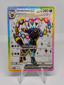 Umbreon EX 176 Black Star Promo Prismatic Evolutions Pokemon Card - Image 1