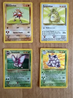 Pokemon TCG Holo Jungle Fossil Base Set Collection 1999 Wizards Mixed Cards - 4 - Image 1