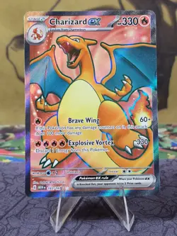 Pokemon TCG Charizard ex 183/165 S&V 151 Full Art Ultra Rare Holo Card NM - Image 1