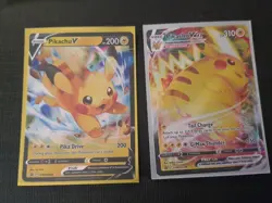 LP PIKACHU VMAX SWSH286 & PIKACHU V SWSH285 PROMO CARDS Pokemon TCG Black Star - Image 1
