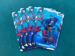Neptunemon BT5-030 Playset Battle of Omni Digimon Card Game x4 - Image 1