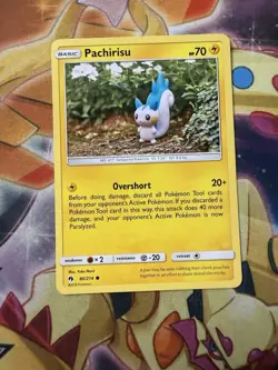 Pachirisu 80/214 Pokemon Common SM - Lost Thunder Card NM - Image 1