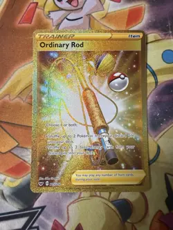 Ordinary Rod - 215/202 - Secret Rare - Sword & Shield Base - Pokemon Card - NM - Image 1