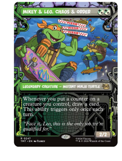 Mikey & Leo, Chaos & Order - Showcase Teenage Mutant Ninja Turtles MTG - Image 1