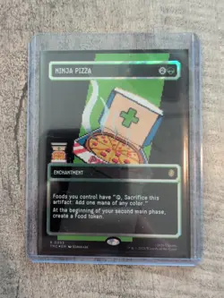 MTG Ninja Pizza - Surge Foil - Borderless, NM-Mint, English Commander: Teenage M - Image 1